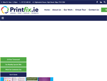 Tablet Screenshot of printfix.ie
